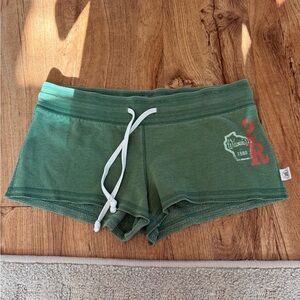 Mossimo Supply Co. Green Athletic Lounge Shorts with White Drawstring